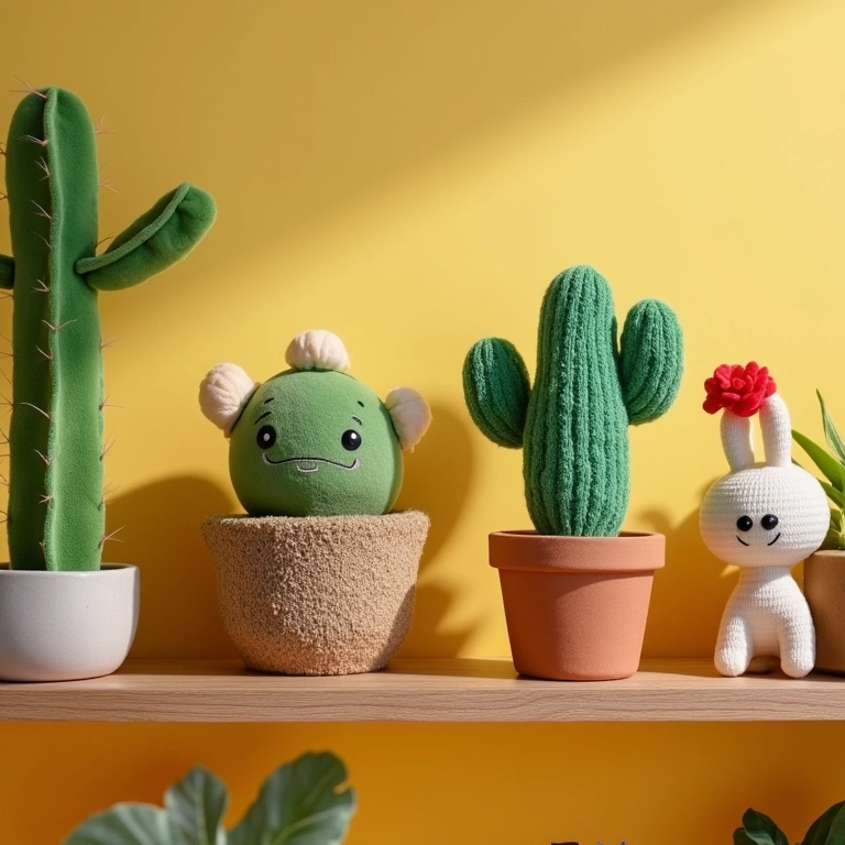 Ideias criativas para amigurumi: cacto e outros.