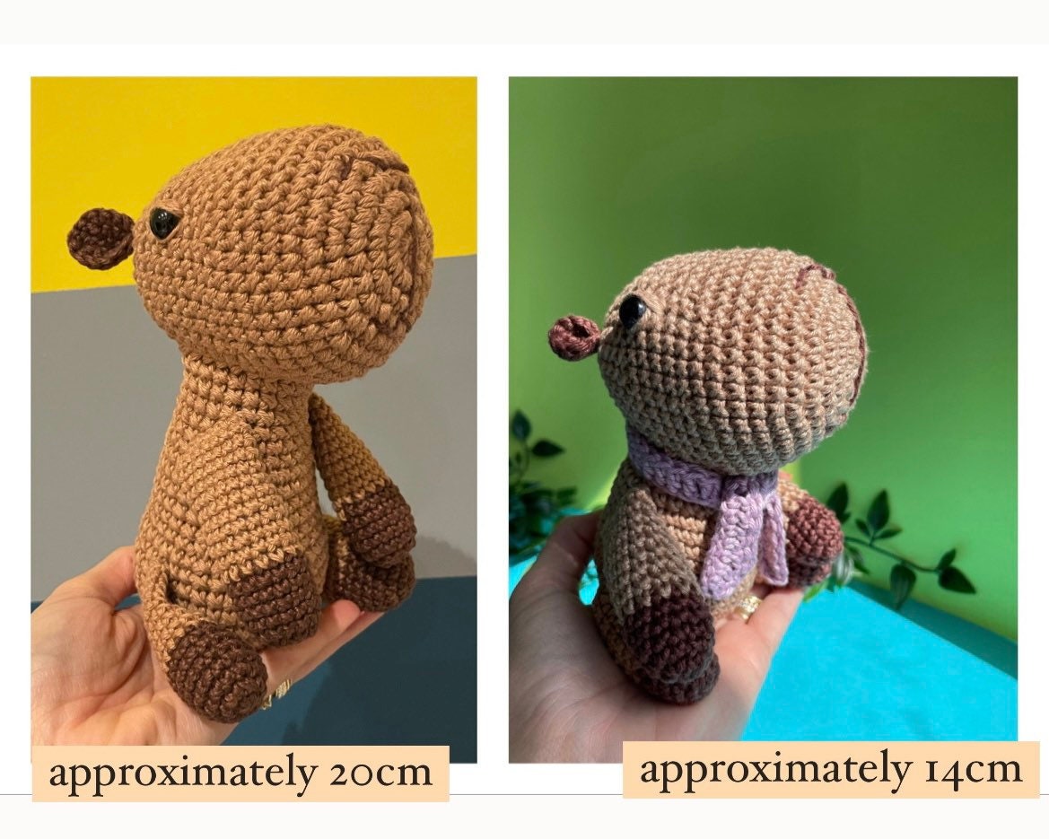 Crochet Capybara Amigurumi: Handmade ...
