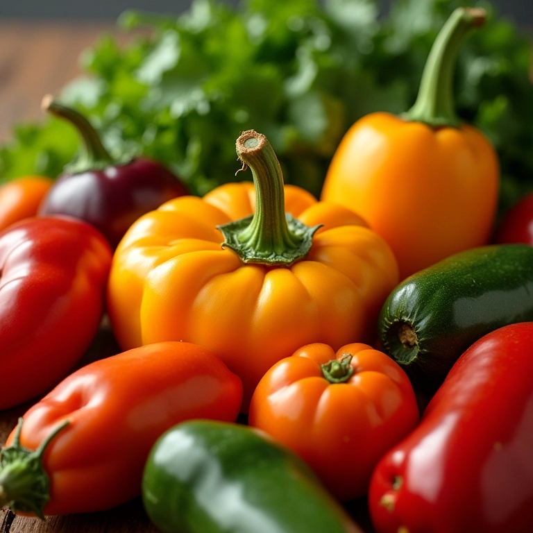 Legumes de diferentes cores e texturas.