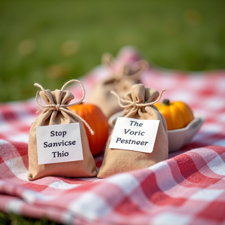 Lembrancinhas de piquenique personalizadas e fofas.