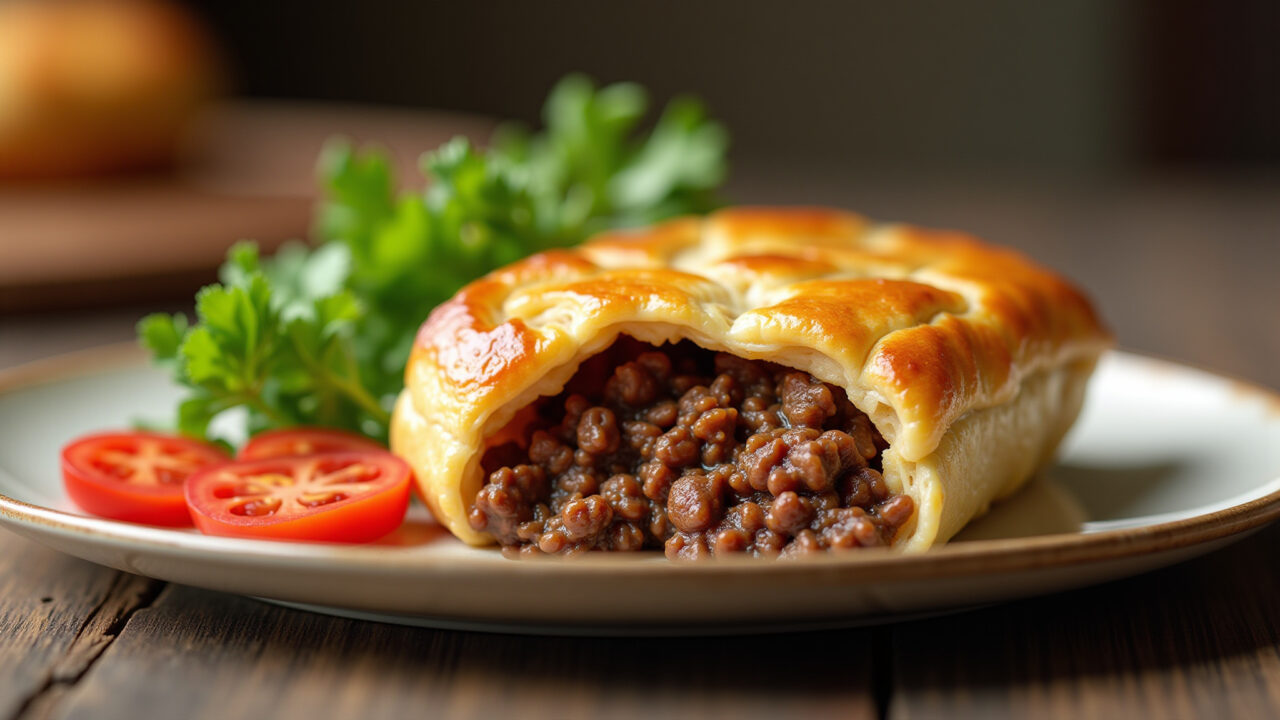 Liquidifier meat pie, ground beef filling, vegetables, easy recipe, brazilian home cooking, 8k, Torta de carne moída de liquidificador.