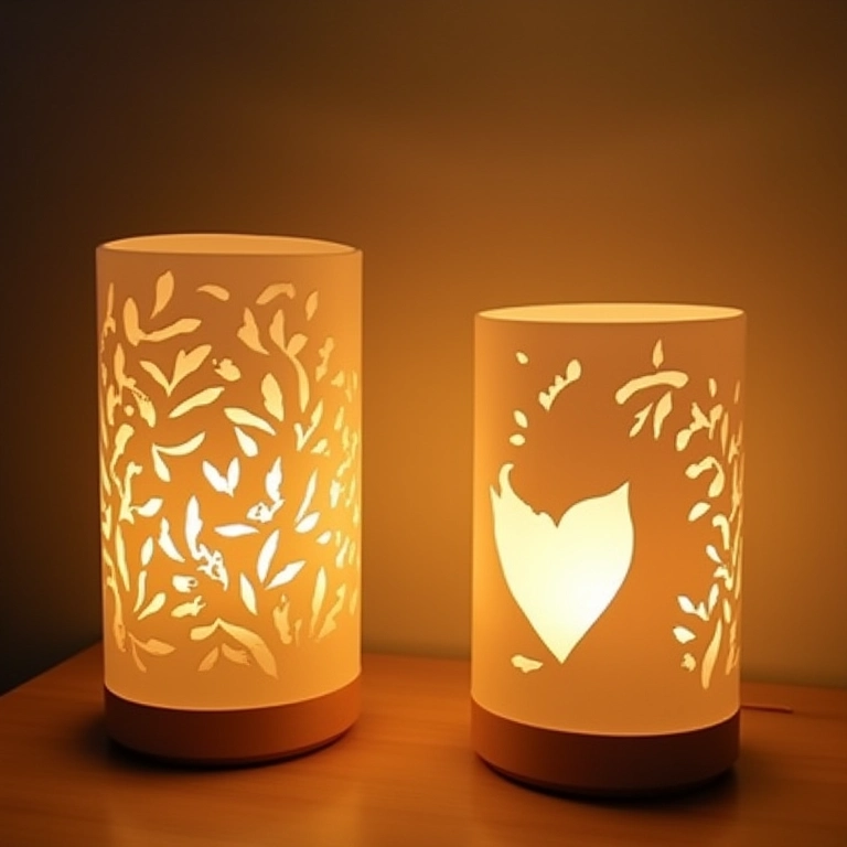 Luminárias charmosas com recortes criativos em MDF.