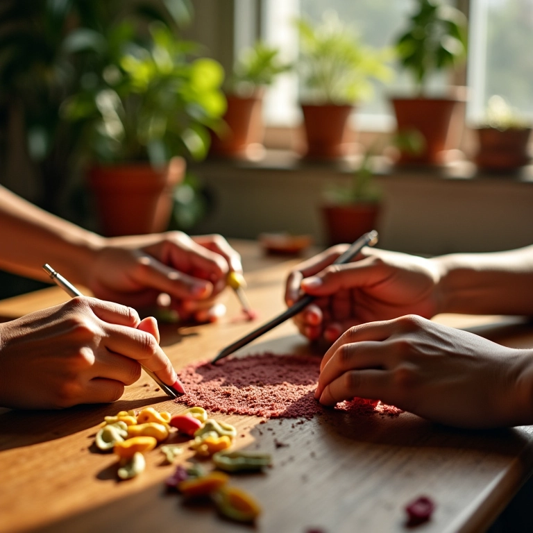 Hobbies Manuais: O Poder de Criar Algo com as Mãos Mãos diversas criando juntas, representando a alegria dos hobbies manuais.