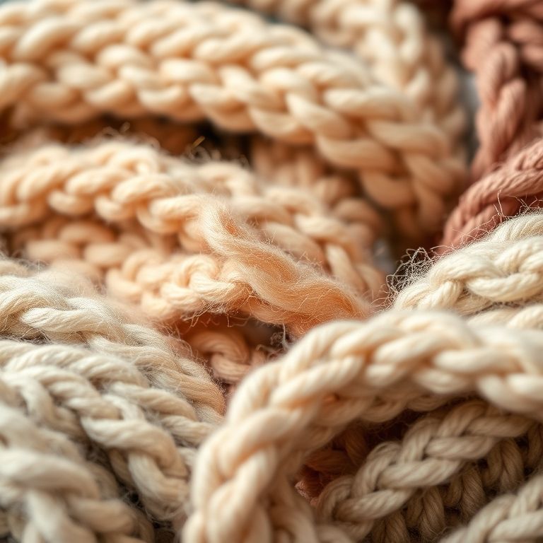 Melhor material para manta de crochê de inverno.