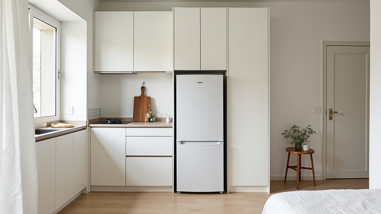 Decoração minimalista em cozinha clean.