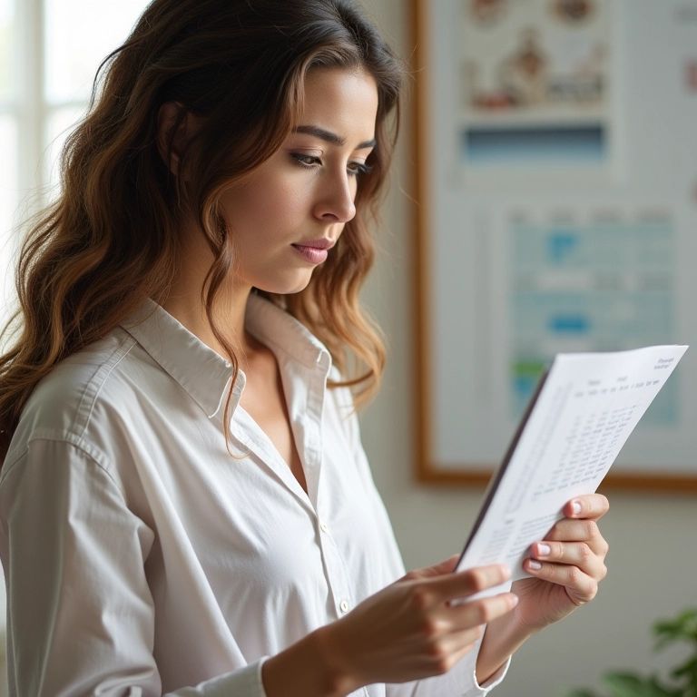 Mulher planejando seu cronograma capilar personalizado.