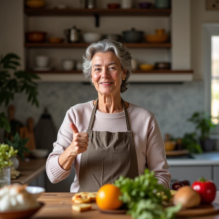 Mulher preparando requeijão caseiro.