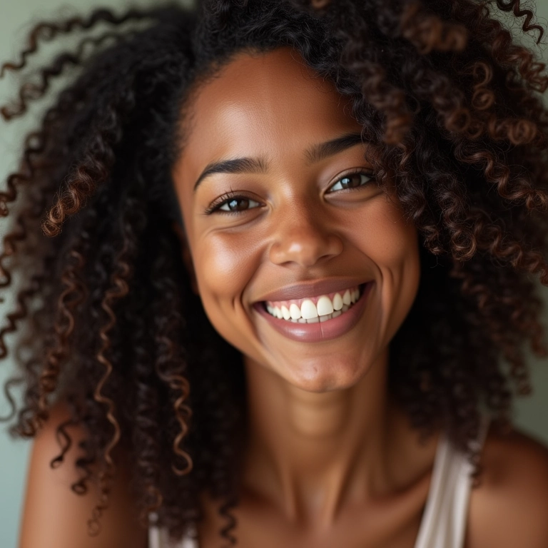 Mulheres diversas sorrindo, mostrando cabelos saudáveis após usar shampoo sem sulfato.