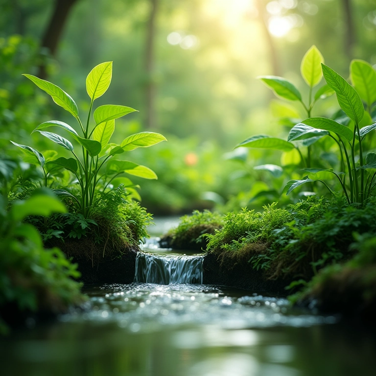Natureza exuberante: um exemplo dos benefícios da reciclagem.