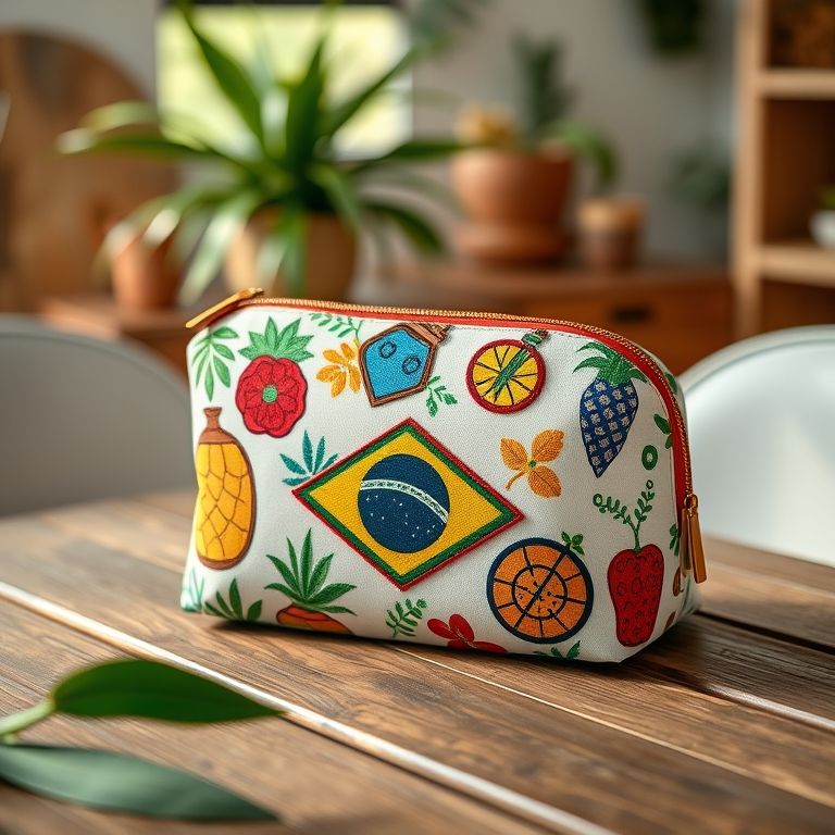 Necessaire box personalizada com patches.