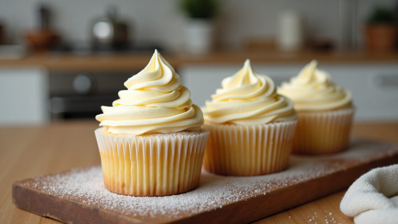 Overly sweet buttercream frosting, professional photography, 8K, sharp focus, too much sugar, Buttercream com excesso de açúcar, textura arenosa.