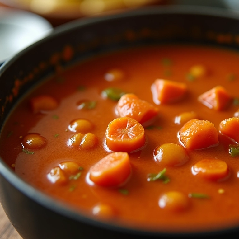 Panela de feijão rosinha, com sua cor delicada e sabor suave.