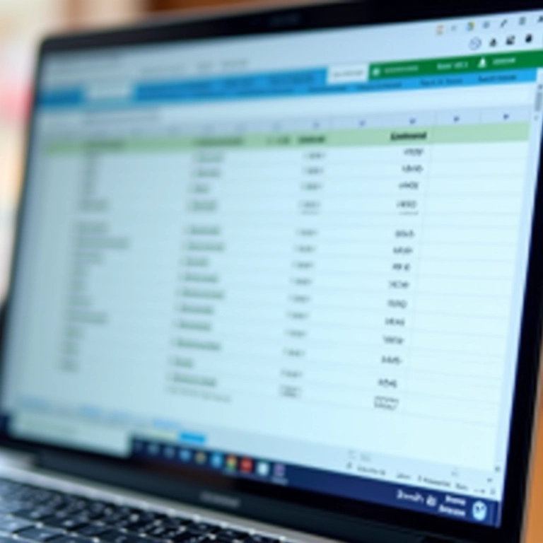 Planilha de divisão de tarefas parentais visível na tela de um laptop.