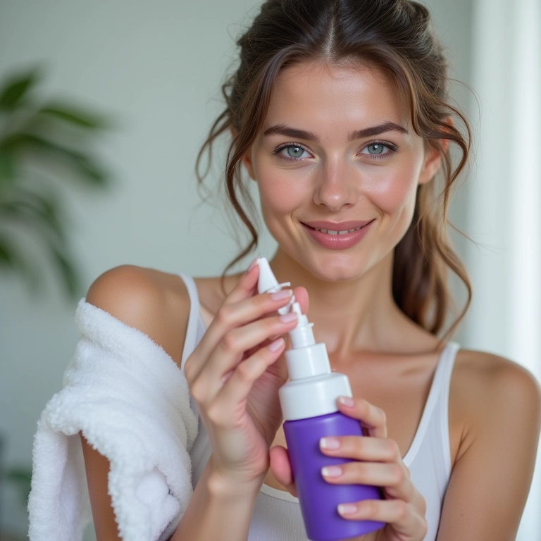 Preparo de matizador caseiro com violeta genciana.