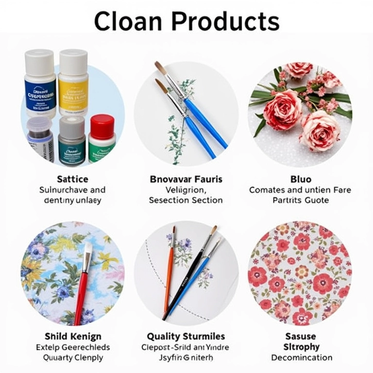 Produtos indicados para pintura em tecido.