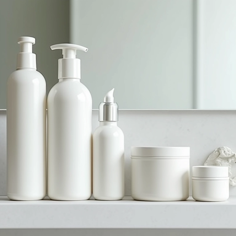 Produtos para cabelos brancos.