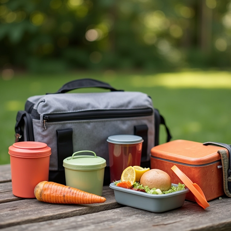 Produtos que facilitam a organização de piquenique em mesa.