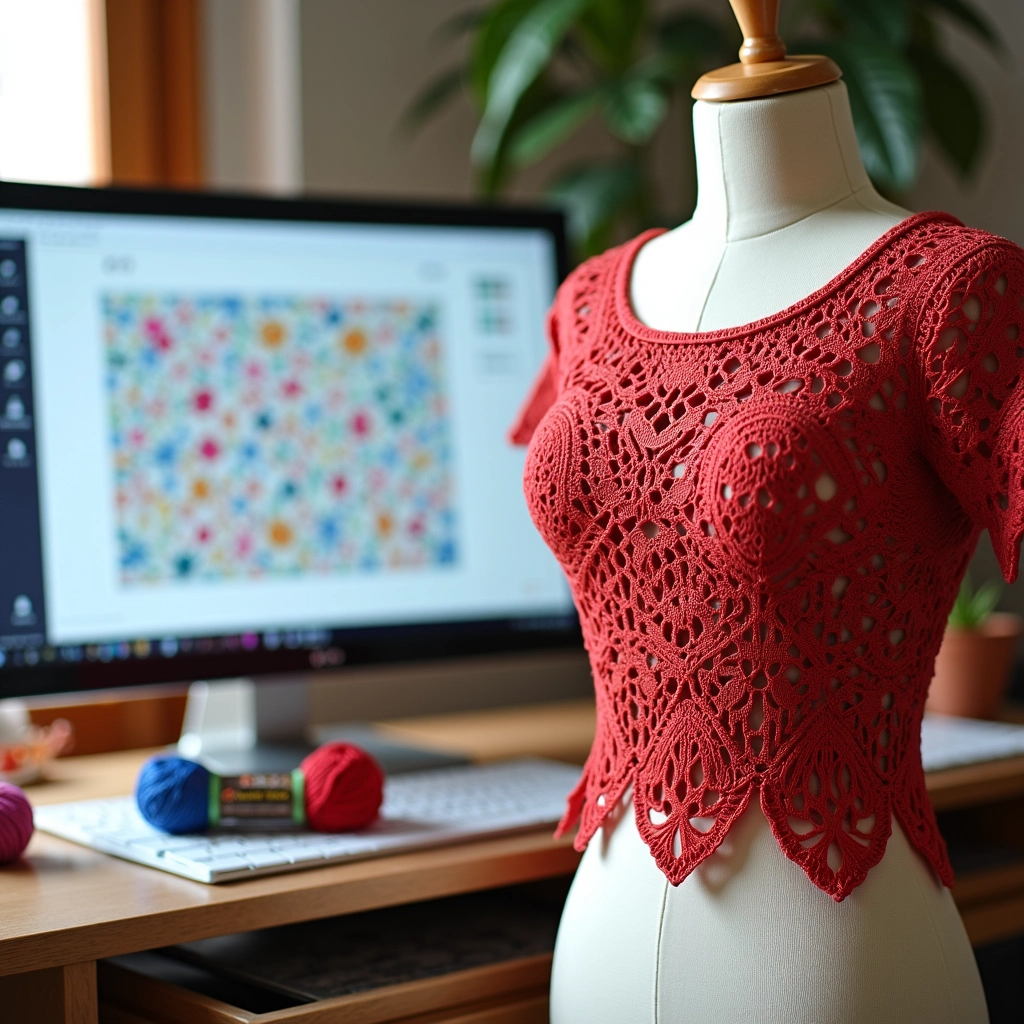 Receitas e modelos de gráficos de crochê para blusas.