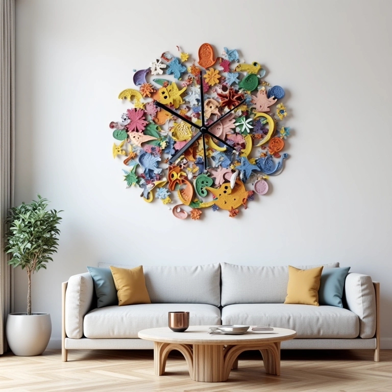 Relógios de parede divertidos feitos com CDs, com design único.