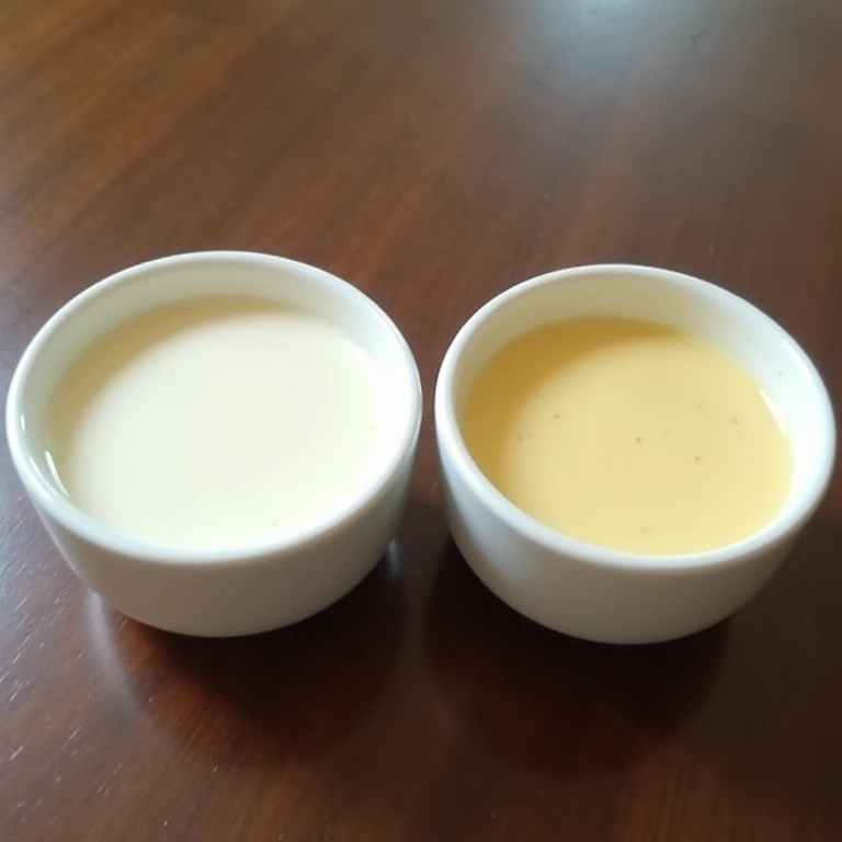 Requeijão caseiro com leite integral e desnatado.