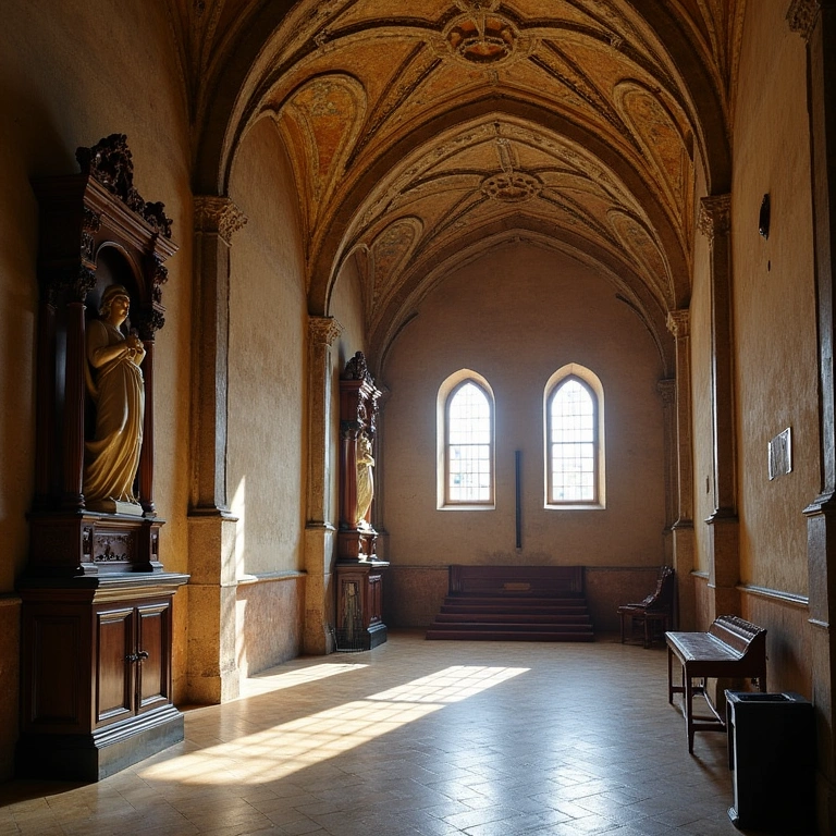 Solo traveler in Braga, Portugal, visiting Bom Jesus do Monte Sanctuary, baroque architecture, Viajante visita o Santuário do Bom Jesus do Monte em Braga.