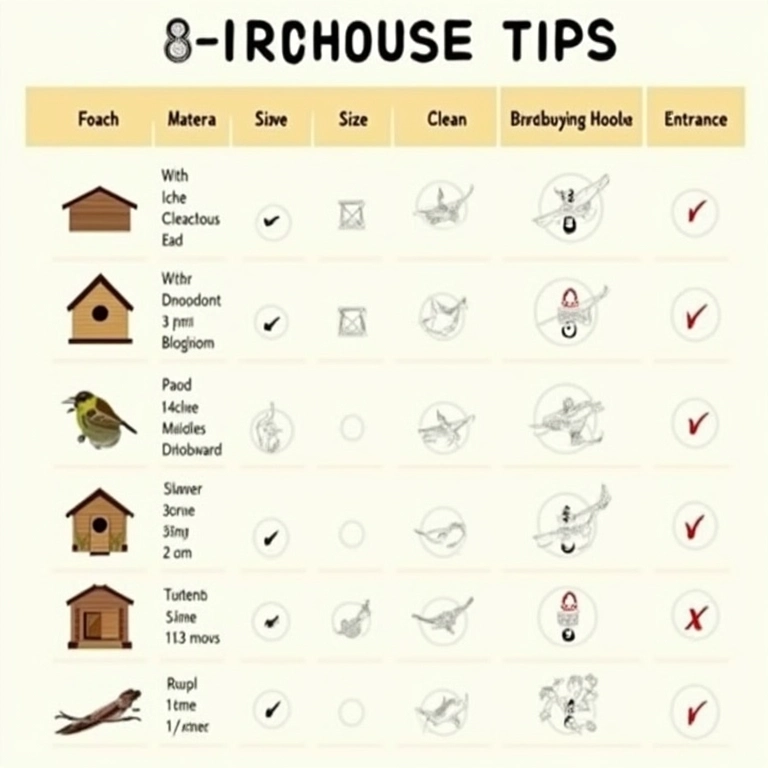 Tabela resumo com dicas essenciais para construir sua casinha.