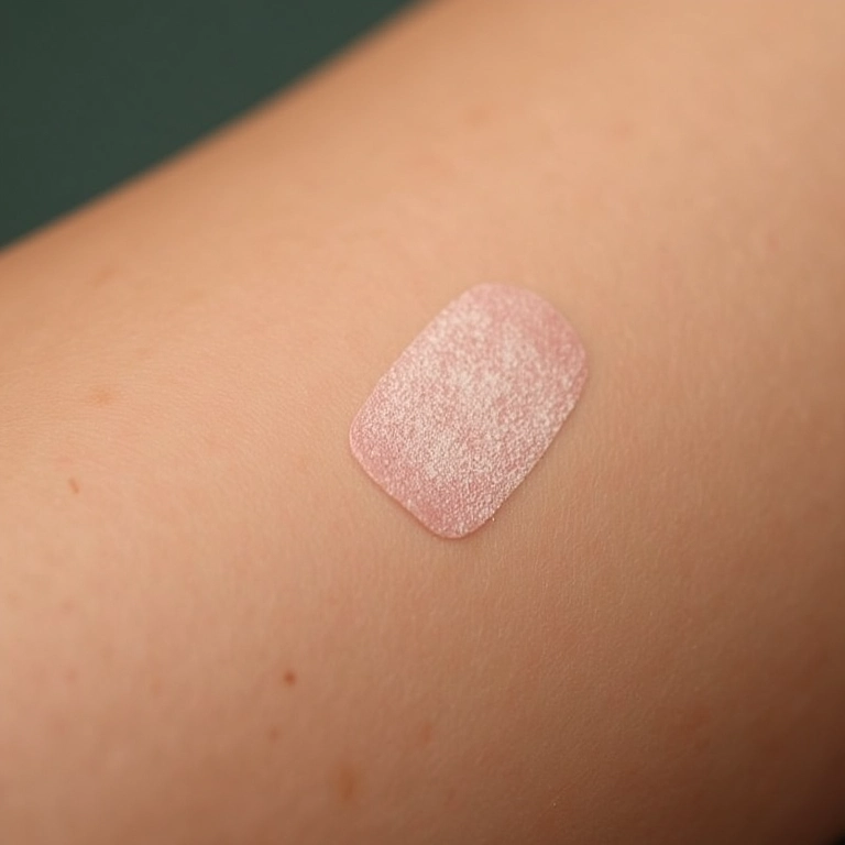 Teste de alergia na pele, enfatizando a importância antes de usar óleos essenciais.