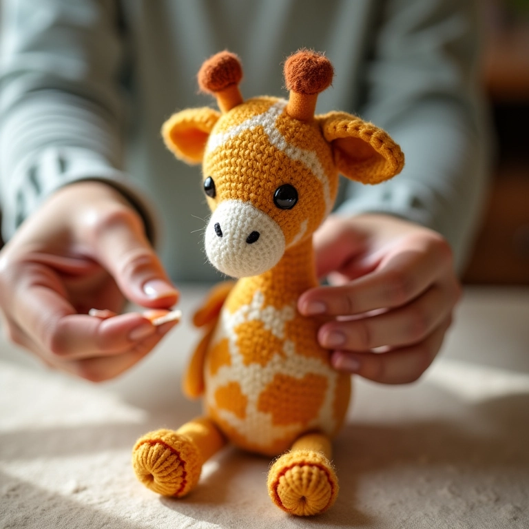Uso de cola para tecido em amigurumi.
