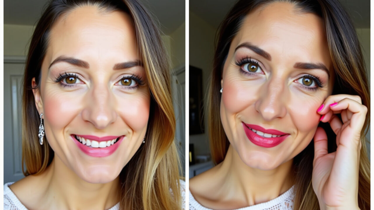 Woman wearing Nyx Monte Carlo lipstick, day and night makeup looks, natural and party lighting, 8k, Maquiagem para dia e noite com batom Nyx Monte Carlo.