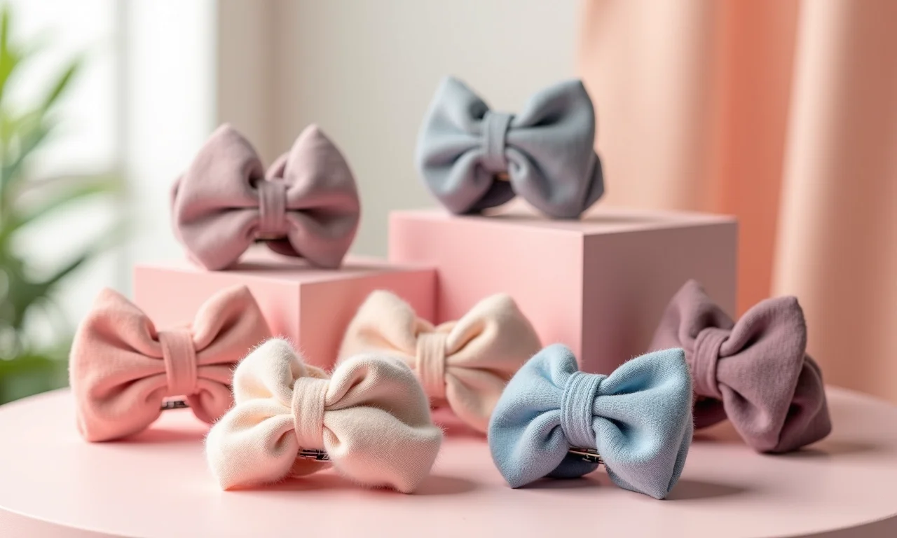 Acessórios para cabelo: presilhas, tiaras e lenços.