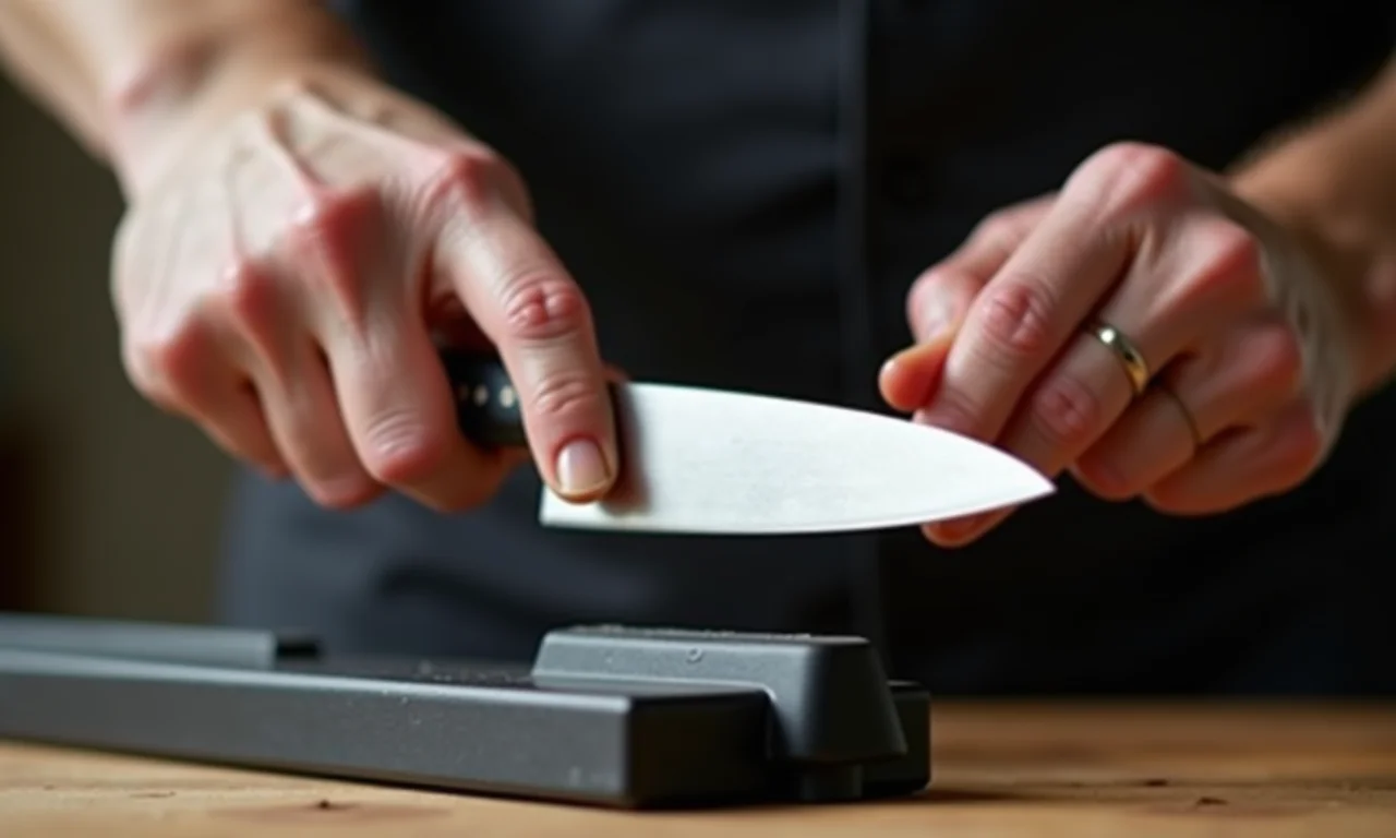 Afiação diária com chaira.