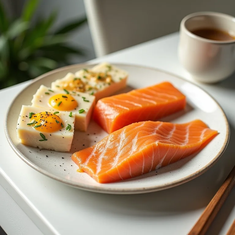 Alimentos ricos em proteínas, como ovos, frango e peixe, importantes para a imunidade.