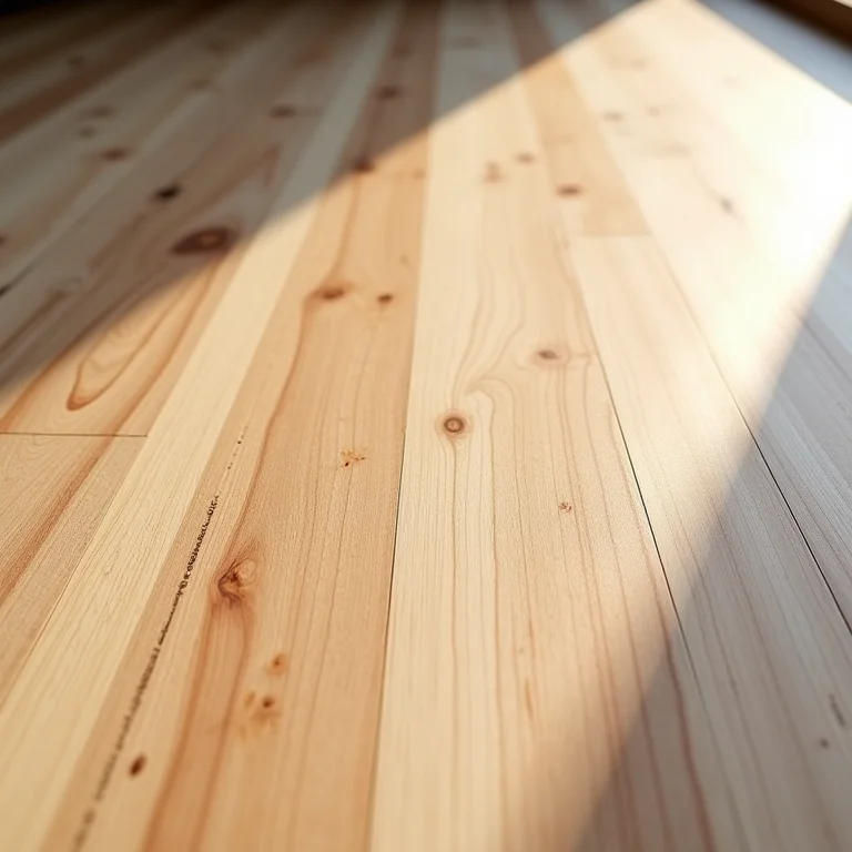 Amostra de assoalho de eucalipto laminado