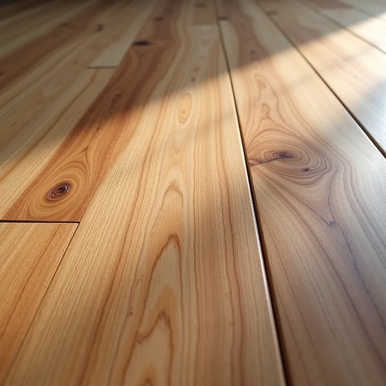 Amostra de assoalho de eucalipto maciço