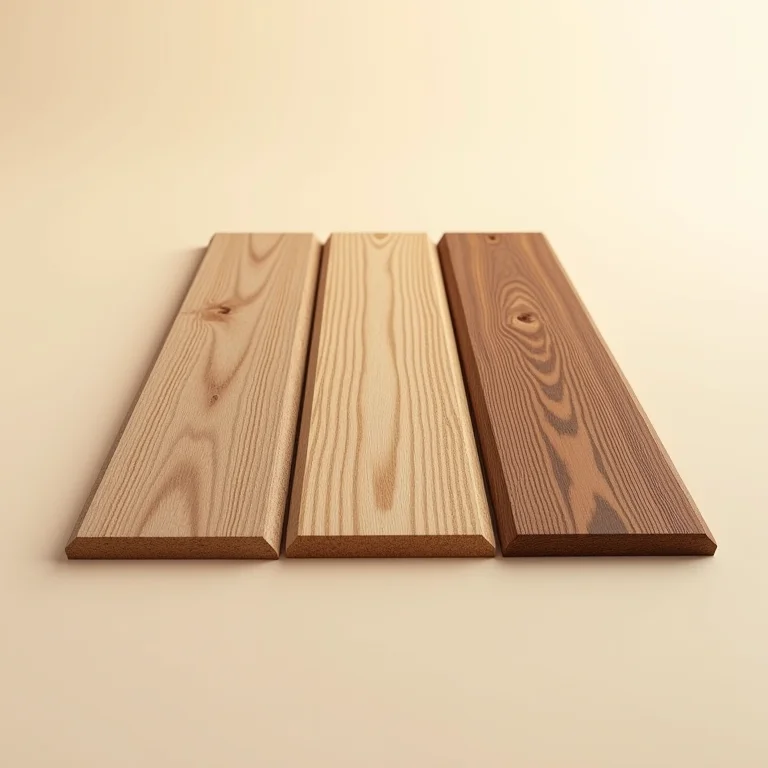 Amostras de assoalho de madeira maciça