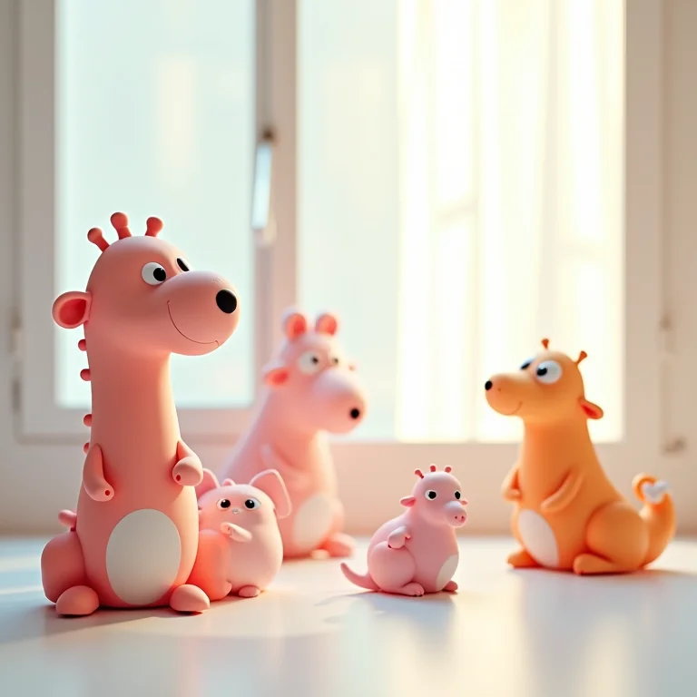 Animações GIF em looping com elementos visuais divertidos