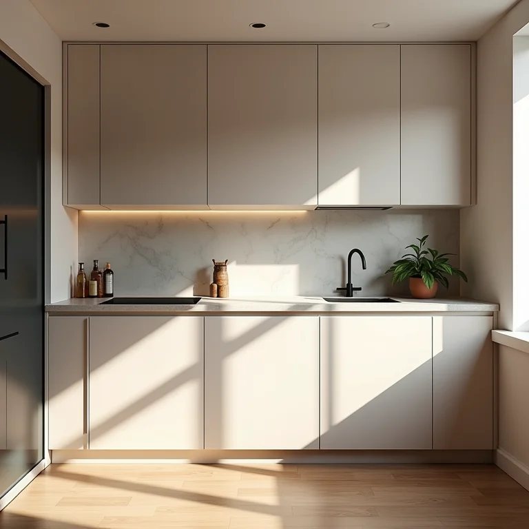 Armários planejados sob medida para cozinha compacta