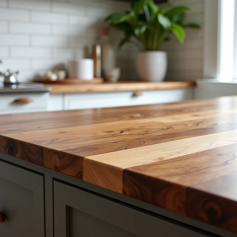 Bancada de madeira de demolição em diferentes tamanhos e formatos