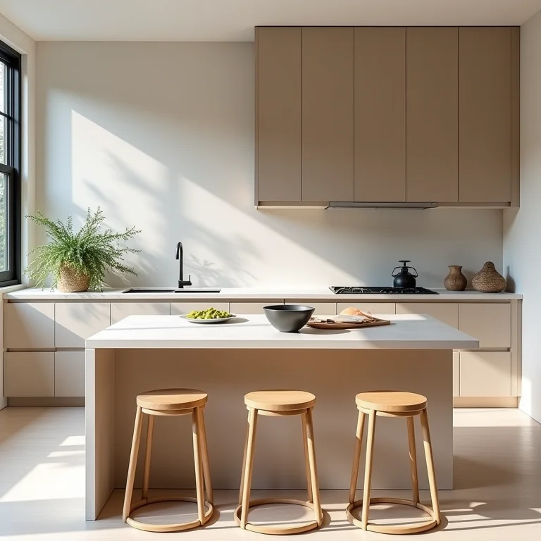 Bancada multifuncional em cozinha moderna