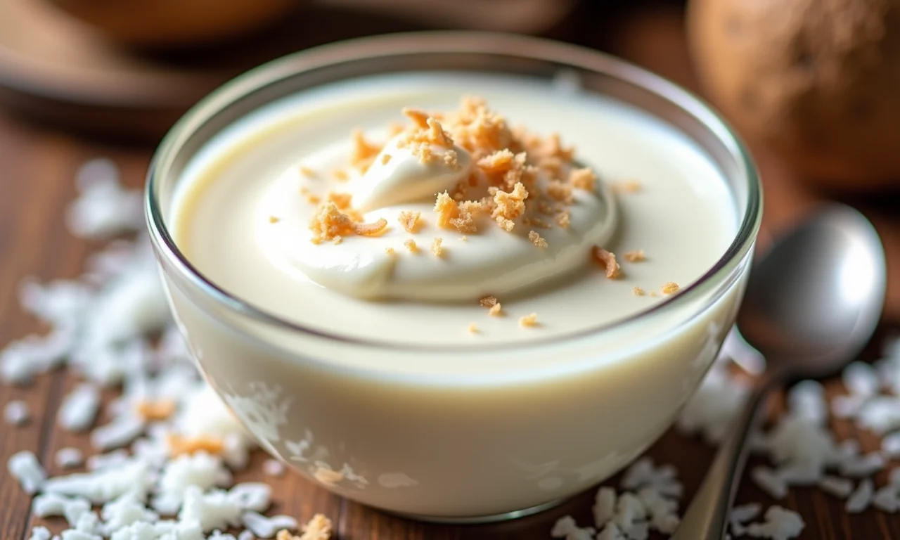 Beijinho cremoso com leite de coco.