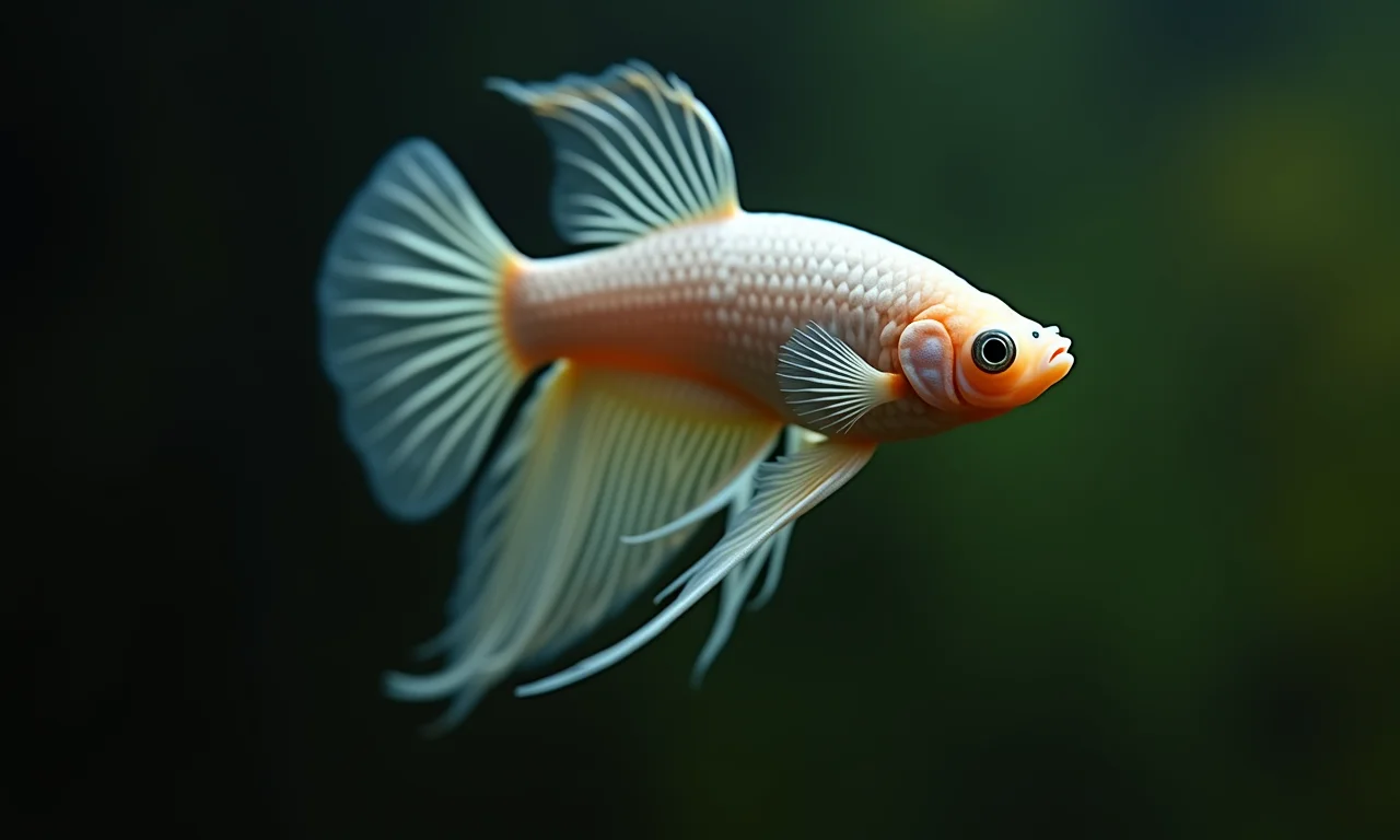 Betta magro e apático.