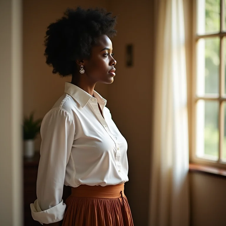 Blusa ideal para usar com saia longa de festa