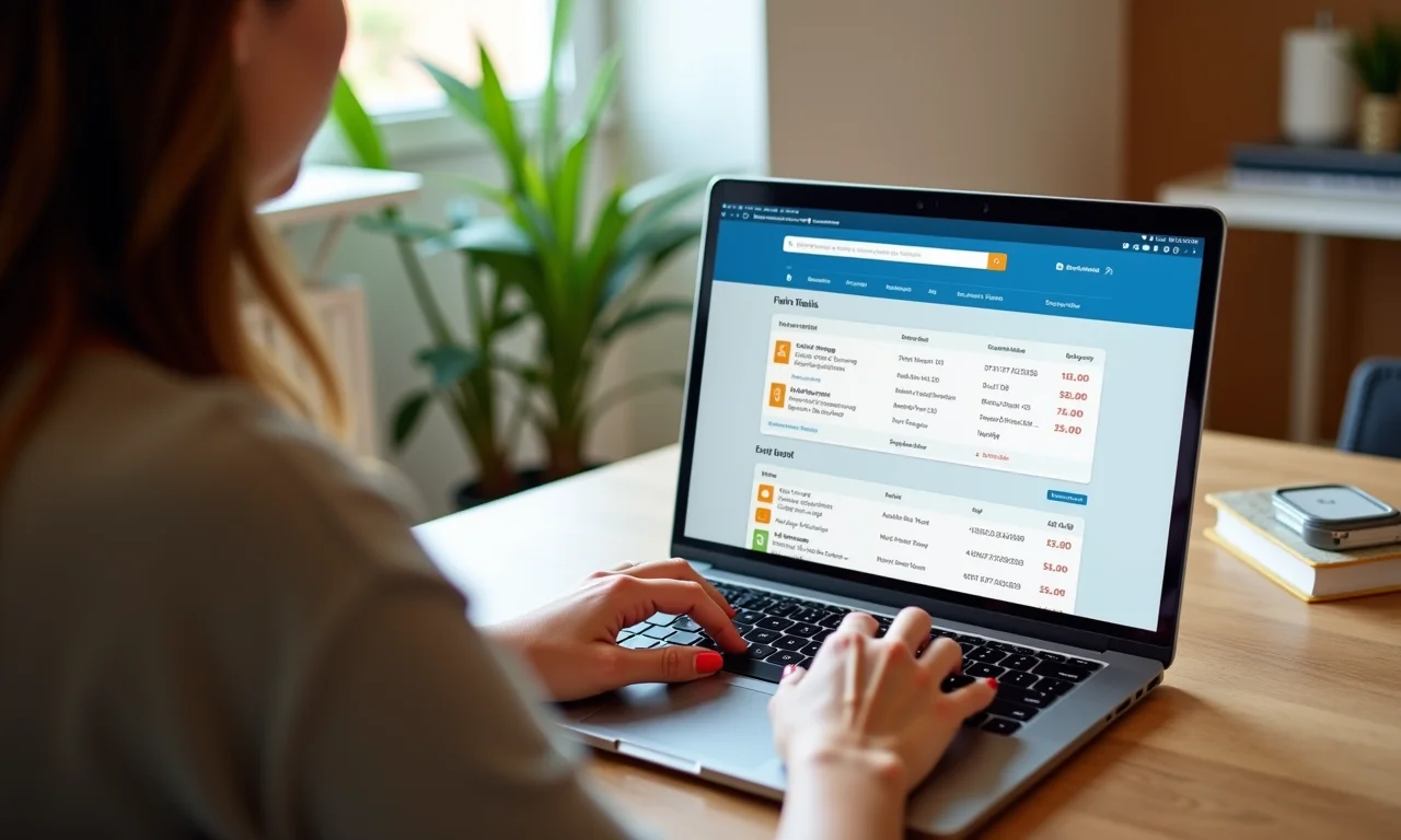 Brasileira pesquisando passagens aéreas baratas para Portugal.