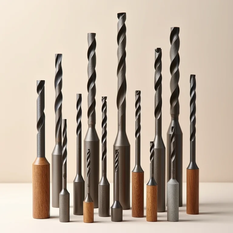 Brocas de diferentes materiais e tamanhos