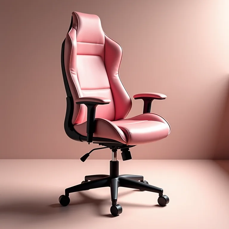 Cadeira Presidente Rosa Ergonômica Show de Cadeiras destacando suas características ergonômicas