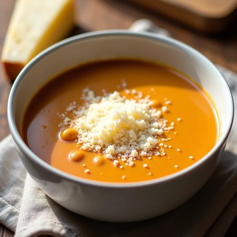 Caldinho de feijão cremoso com queijo parmesão ralado Vigor