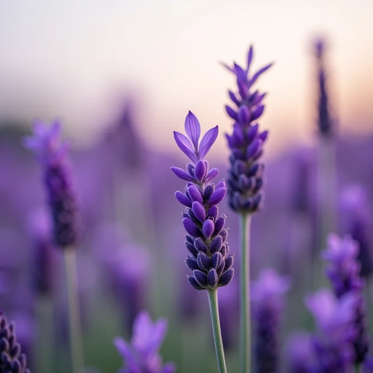 Campo de lavanda em flor com aroma relaxante
