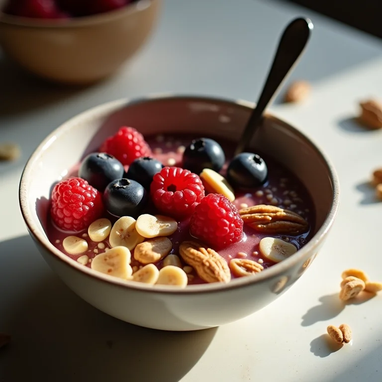 Carboidratos complexos: aveia com frutas vermelhas