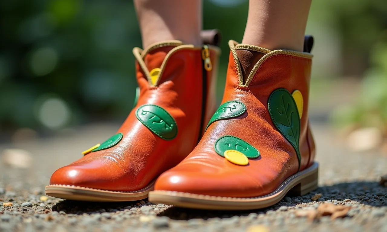 Close up de calçados veganos Insecta Shoes feitos de materiais reciclados.