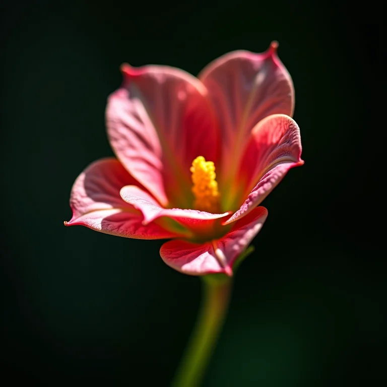 Close-up de uma flor de begônia.